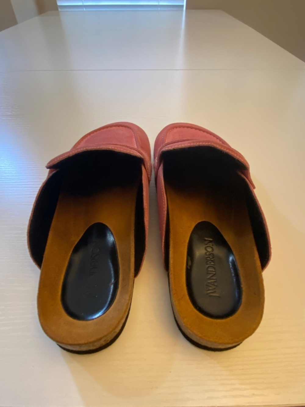 JW Anderson Pink Suede Penny Loafers Size 7.5 to 8 (EU 38) - Picture 8 of 14